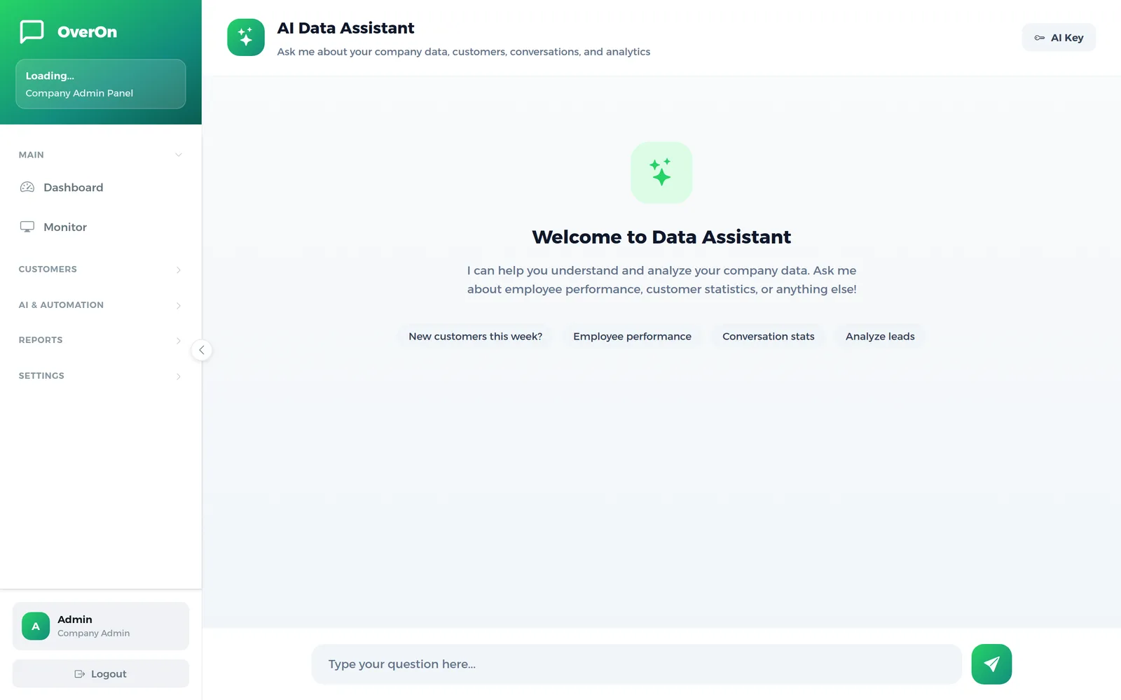 OverOn AI data assistant